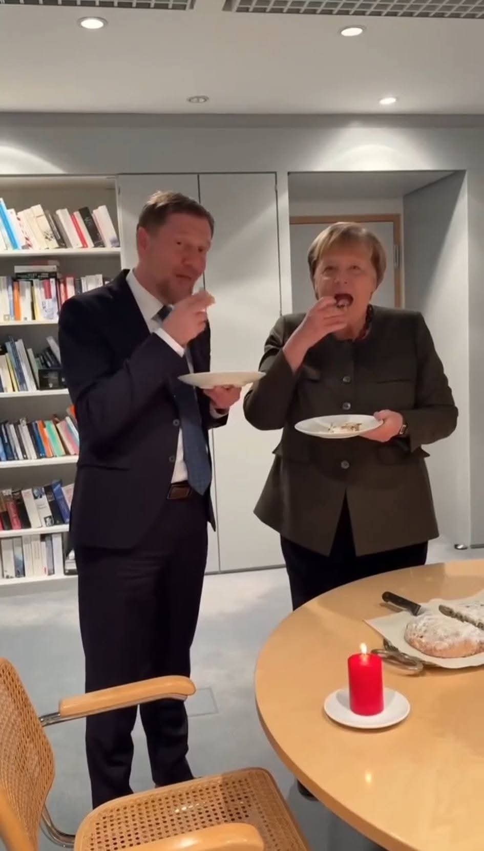 بعد زيارتها لإسرائيل...ظهور تدريجي لميركل في الحياة العامة