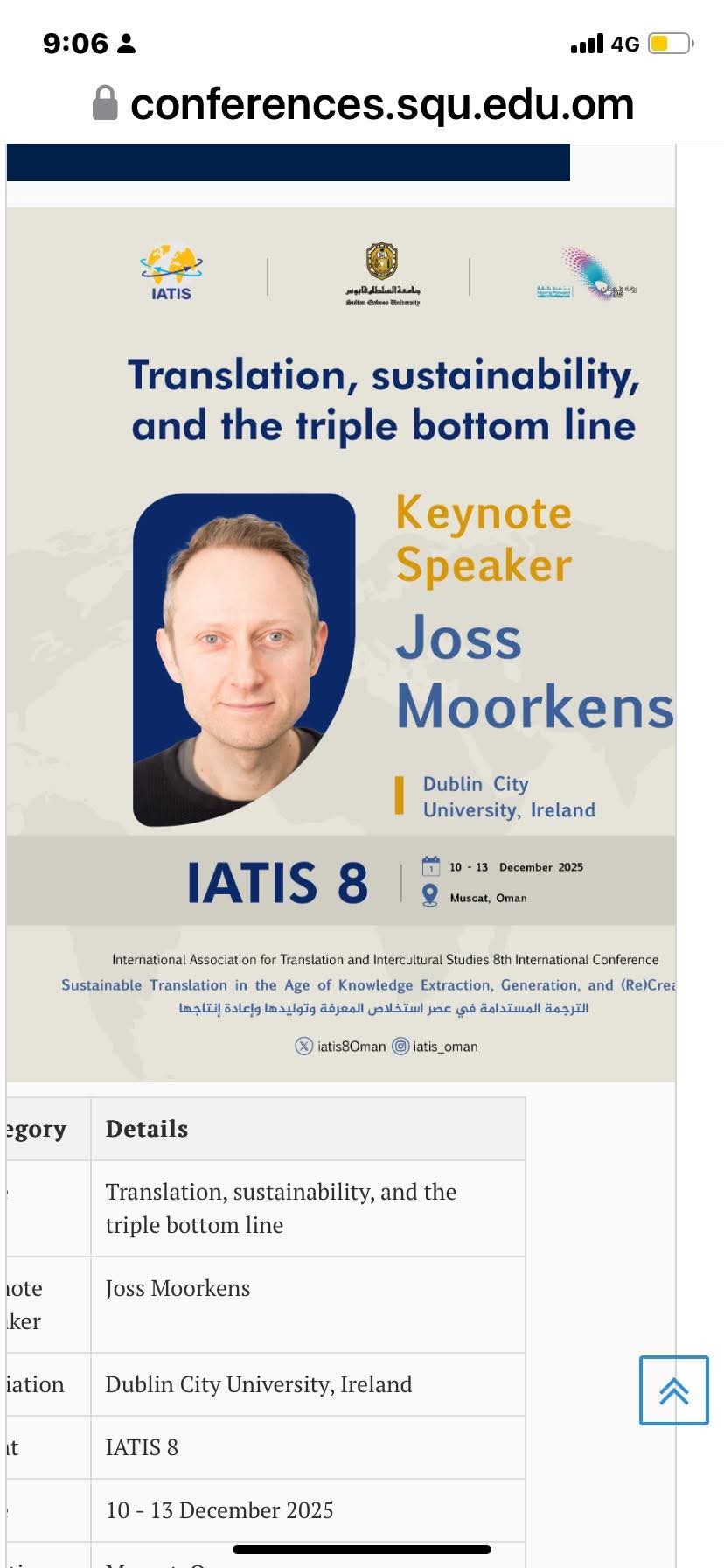 جووس موركنز: الترجمة والاستمرارية وخلاصة القول الثلاثية