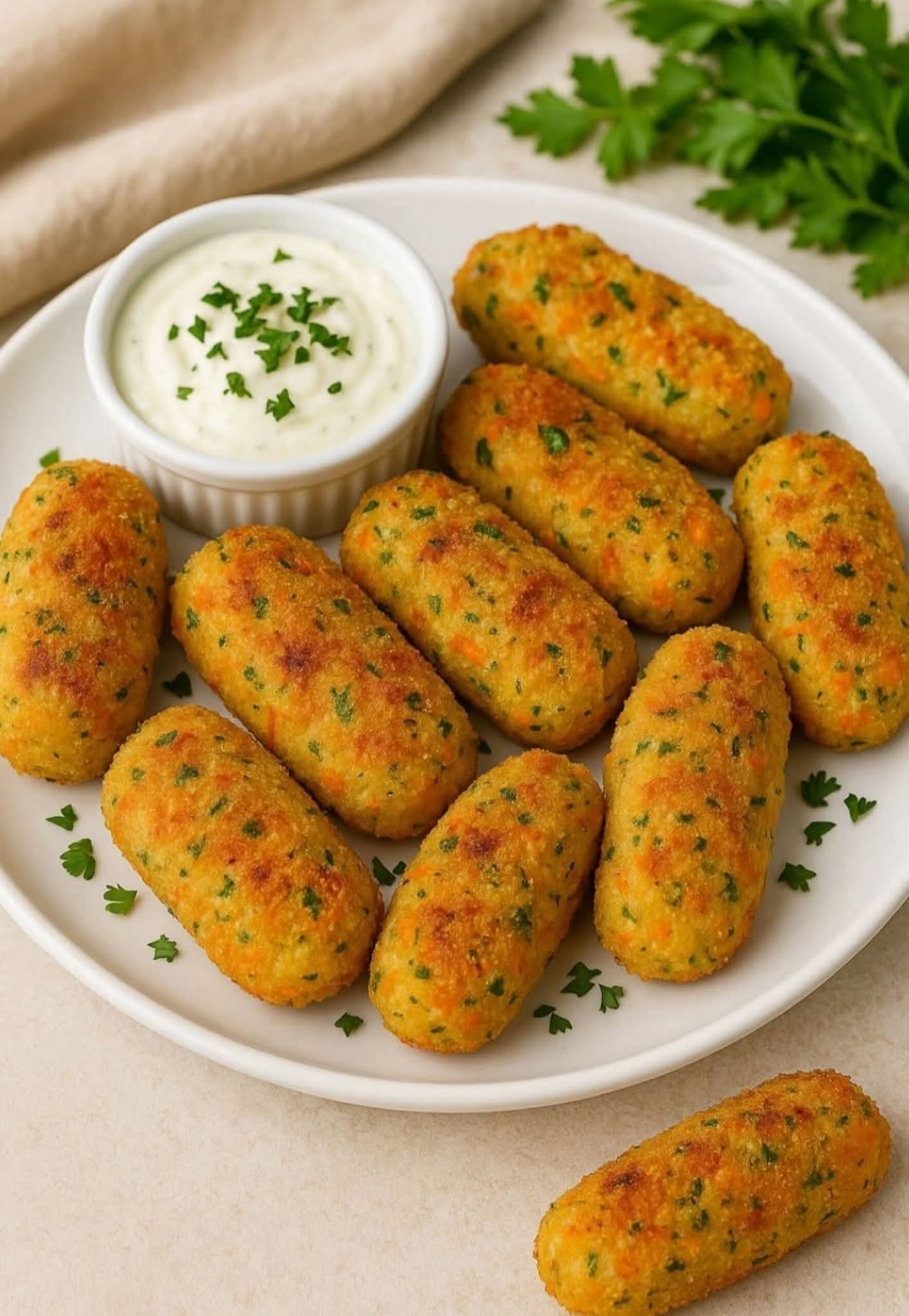 كفتة البطاطس بالخضار والجبنة 