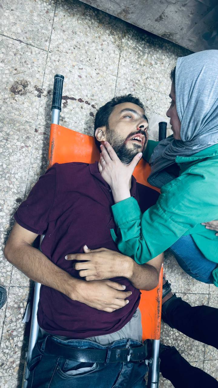 استشهاد الصحفي يحي برزق في دير البلح