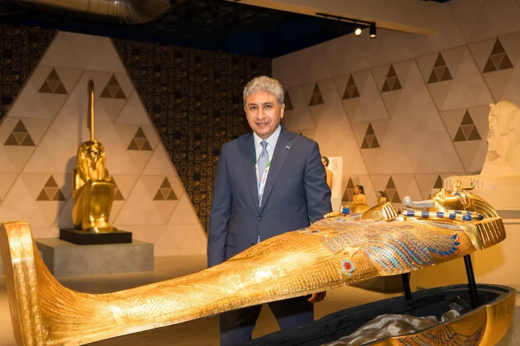 لأول مرة معرض الملك الشاب توت عنخ آمون بالجناح المصري المُشارك بالمعرض السياحي الدولي FITUR 2026 في مدريد 