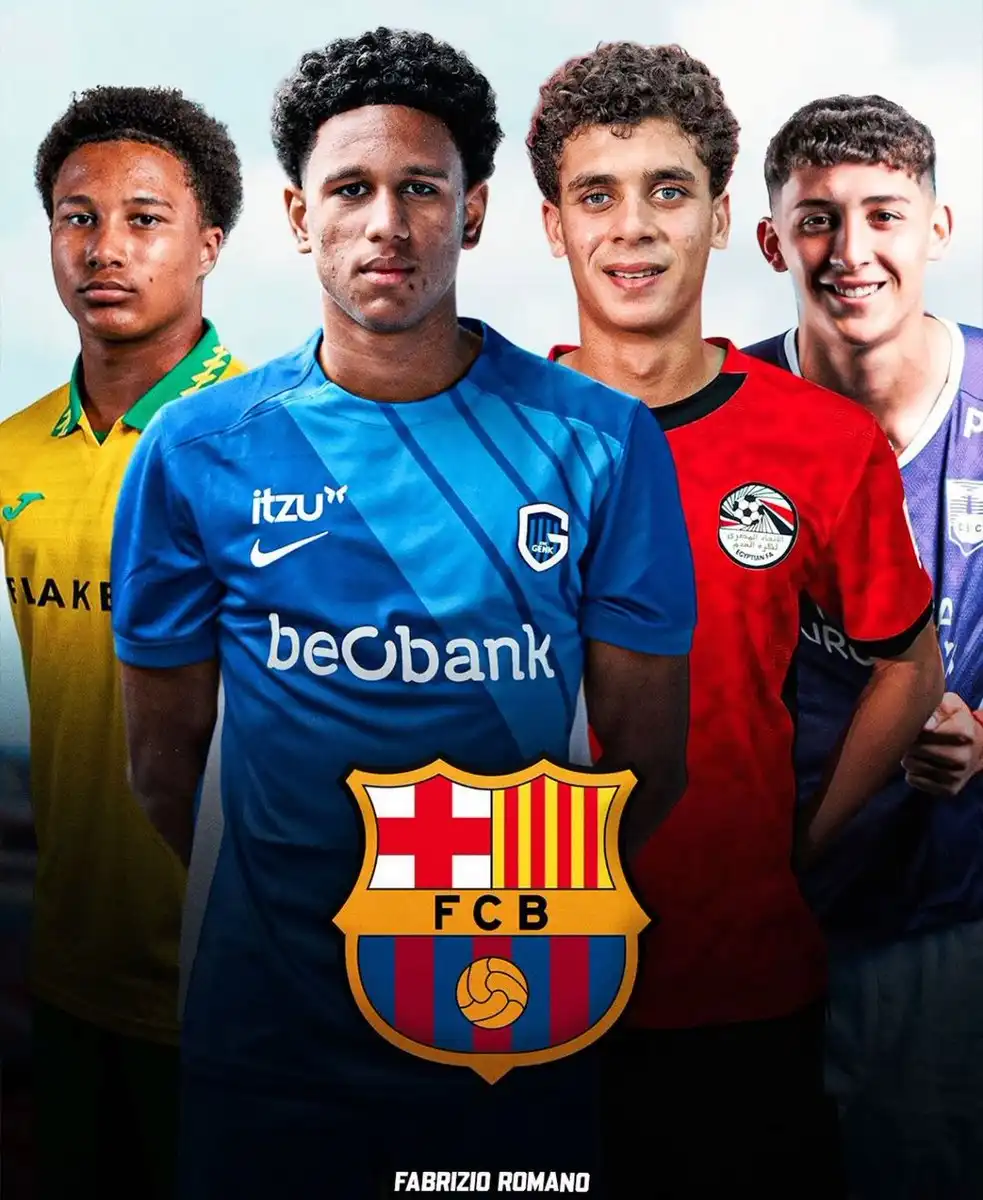  برشلونة يقترب من حسم 4 صفقات مواهب شابة منهم لاعب الأهلي حمزة عبد الكريم 