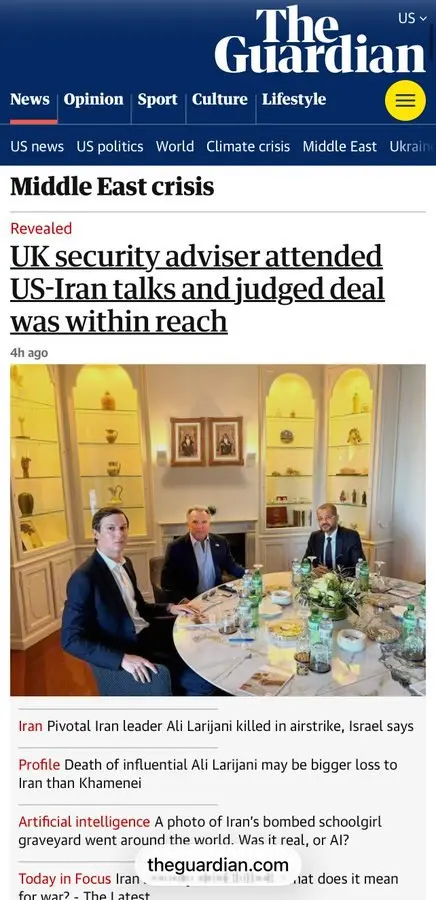 مستشار الأمن القومي البريطاني: أمريكا تسرعت في ضرب إيران 