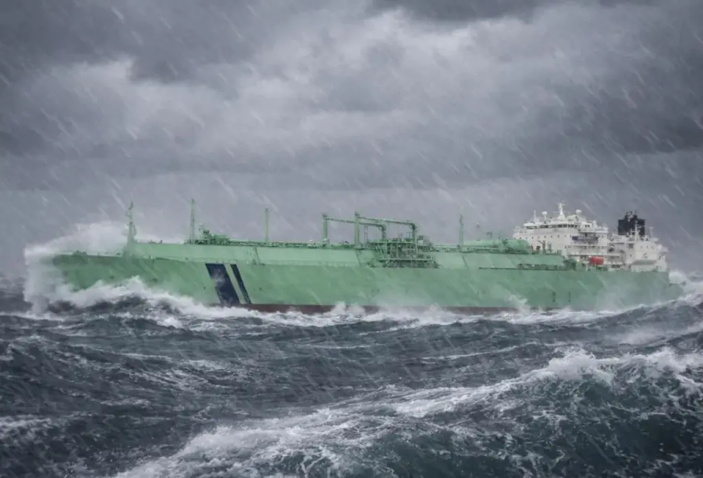  فقدان السيطرة على ناقلة غاز روسية عملاقة بسبب عواصف قبالة السواحل الليبية 