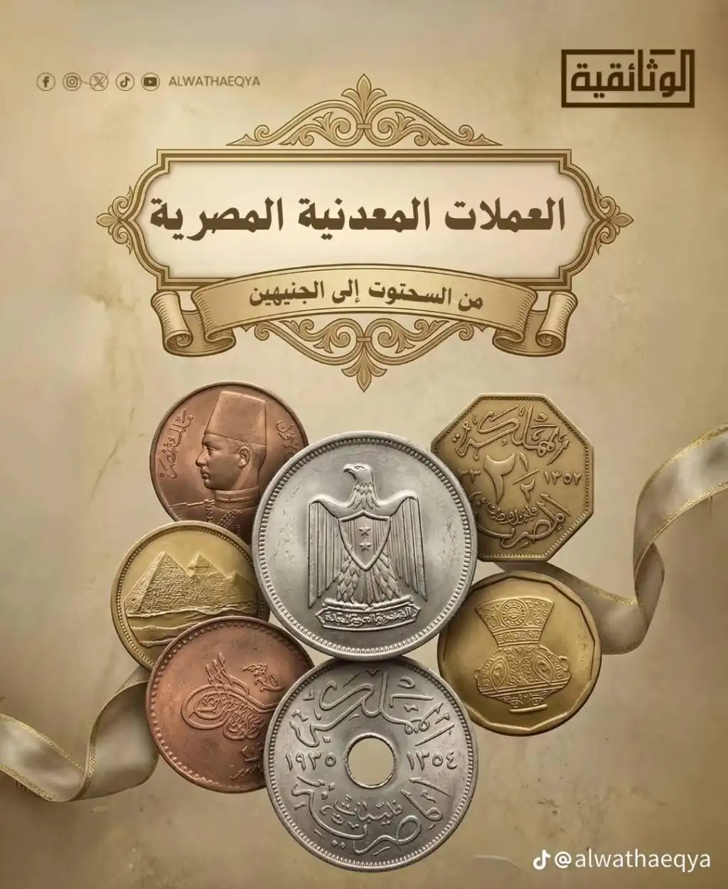 تطور العملات المصرية منذ ثلاثينيات القرن الماضي حتى اليوم 