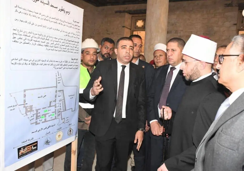 مسجد السيدة حورية ببني سويف أنشيء على الطراز المملوكي بلمسات إيطالية 