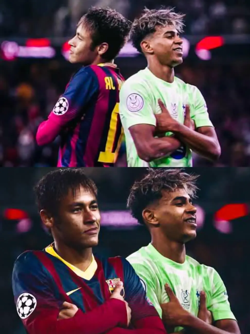 نيمار حزين على خروج لامين يامال من دوري الأبطال 