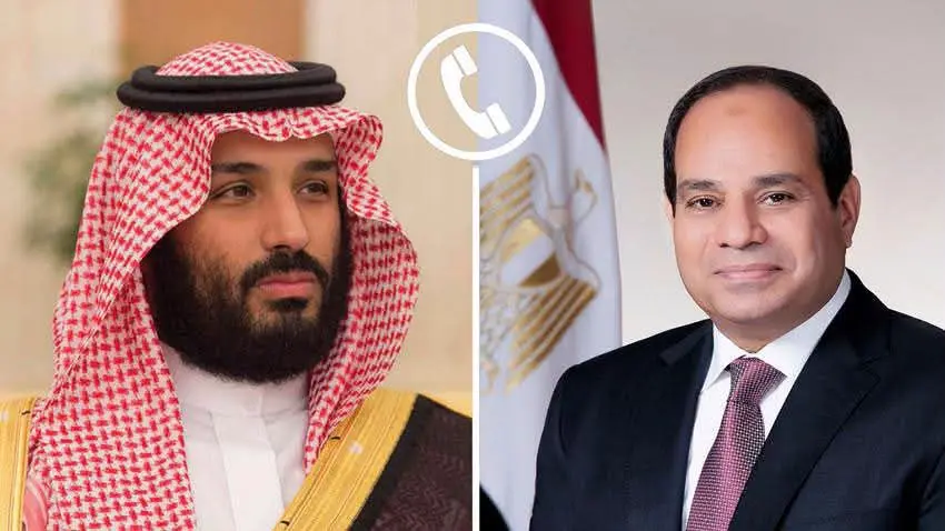 السيسي وولي العهد السعودي يستعرضان العلاقات الثنائية ويؤكدان: 