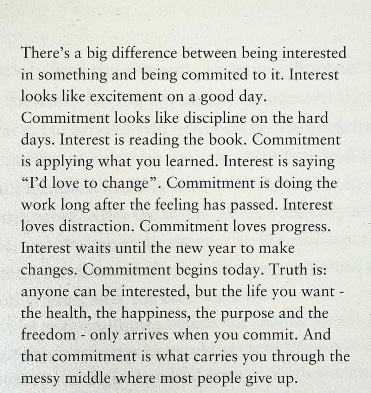 ما الفرق بين الاهتمام والالتزام ؟