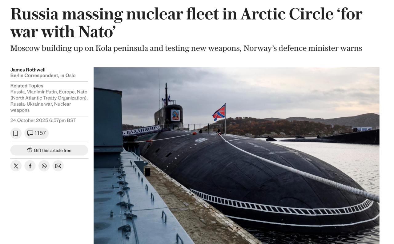 لماذا تحشد موسكو أسطولها النووي في الدائرة القطبية الشمالية؟