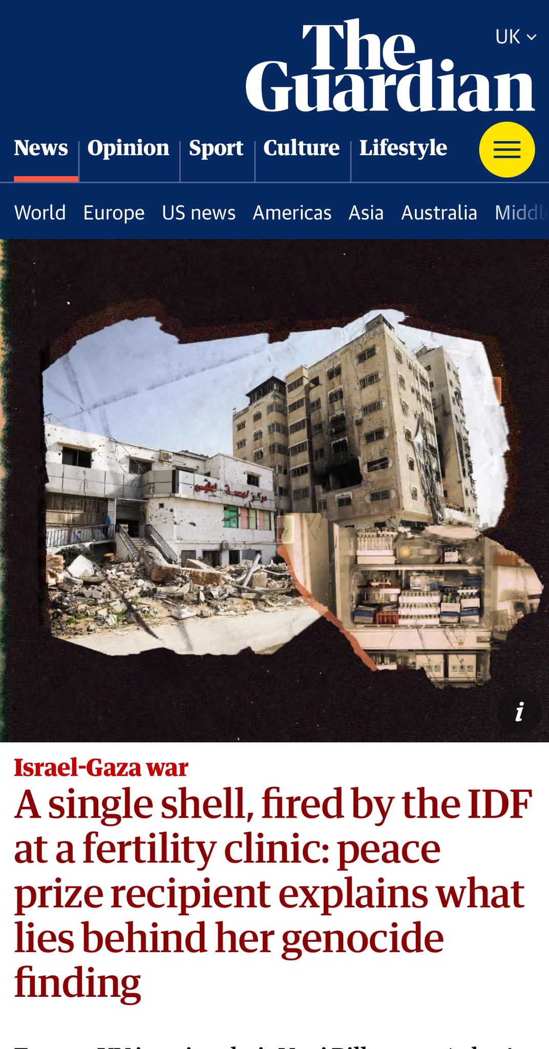 الجارديان: إسرائيل قتلت 4000 آلاف جنين مجمد في ديسمبر 2023 