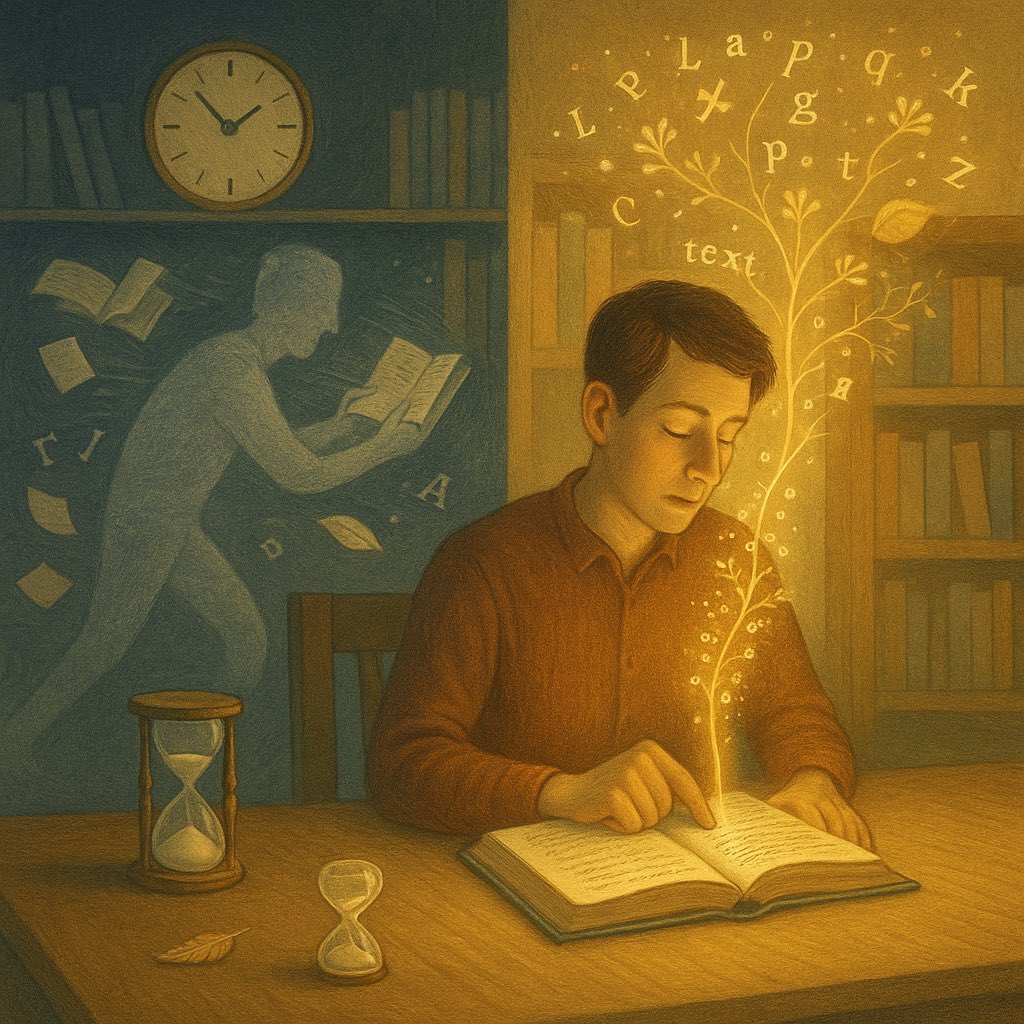 فاصل التفكير بين القراءة 