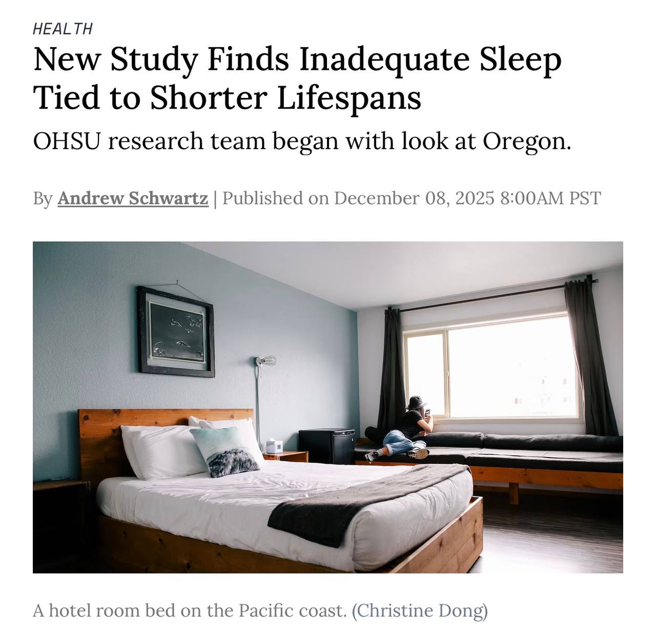 النوم أقل من 7 ساعات يؤدي للوفاة المبكرة 